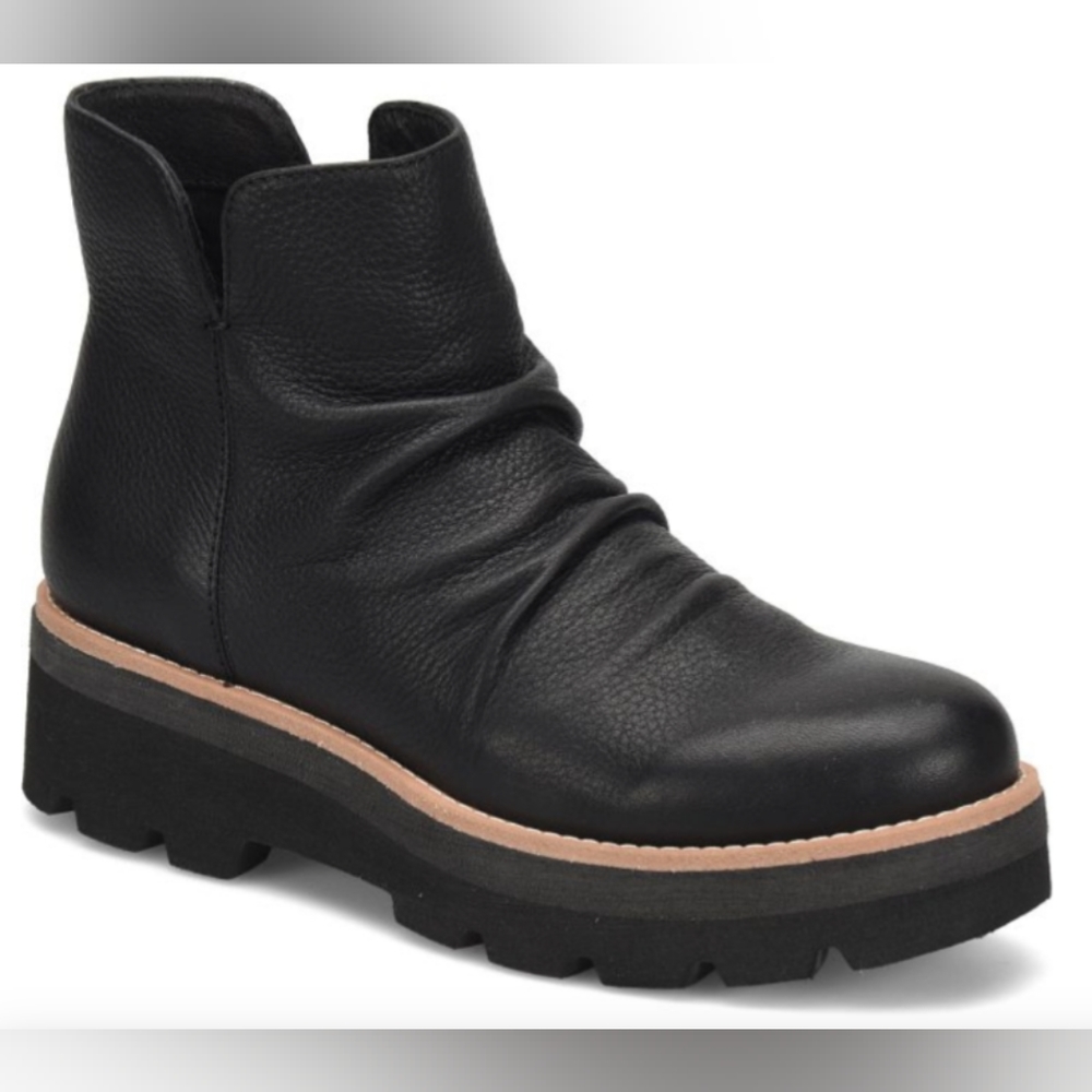 Soft Pecola Black Platform Booties